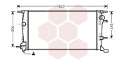 43002445 chladič 2.0DCi (±AC) [628*382*27] 43002445 VAN WEZEL