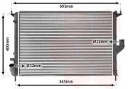 43002477 chladič 1.6i (±AC), 1.5DCi (±AC) [585*406*16] {orig. 8200735039} 43002477 VAN WEZEL