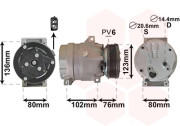 4300K069 kompresor klimatizace 2.0i, 1.9DT, 1.9DTi, 2.2CDi, 2.2DCi, 2.5CDi 4300K069 VAN WEZEL