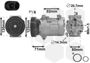 4300K441 kompresor klimatizace 1.5DCi (typ DELPHI) 4300K441 VAN WEZEL