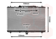 52002086 chladič 1.9JTD (±AC) [375*650*27] 52002086 VAN WEZEL