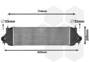 52004134 intercooler 1.9DDiS [600*209*48] 52004134 VAN WEZEL