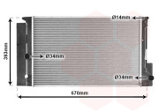 53002397 chladič 1.4i 16V VVTi (±AC), 1.6i 16V VVTi (±AC [600*370*16] 53002397 VAN WEZEL