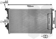 58002206 chladič 1.2TSi, 1.4FSi, 1.8TFSi, 1.9TDi (vše ±AUT±AC) [650*405*29] (ŠKODA, VW) letovaný 58002206 VAN WEZEL