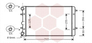 58002286 chladič 2.3i 20V  [650*377*34] 58002286 VAN WEZEL