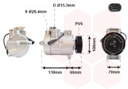 5800K356 11/09-4/12 kompresor klimatizace 2.0TDi 5800K356 VAN WEZEL