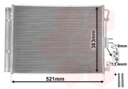 82015701 Kondenzátor, klimatizace *** IR PLUS *** VAN WEZEL