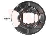 0639374 prachový štít zadního brzdového (není pro M5)  P 0639374 VAN WEZEL