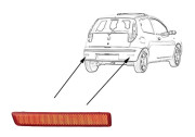 1622939 odrazka do zadního nárazníku L 1622939 VAN WEZEL