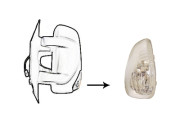 3799915 boční blikač do zpětného zrcátka (pro oranžovou žárovku) L 3799915 VAN WEZEL