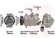 0301K709 kompresor klimatizace (chladivo R1234yf) 1.4TSI, 1.8TSI, 2.0TSI, 2.0TDI 0301K709 VAN WEZEL