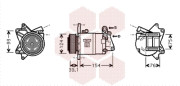 1300K321 kompresor klimatizace 3.5 V6 1300K321 VAN WEZEL