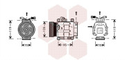 1700K063 Kompresor, klimatizace VAN WEZEL