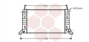 18002158 Chladič, chlazení motoru VAN WEZEL