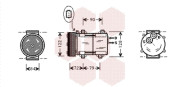 1800K351 kompresor klimatizace 2.0i 16V (±AUT) 1800K351 VAN WEZEL