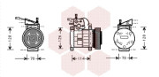 2100K034 kompresor klimatizace 5.2i (±AUT) 2100K034 VAN WEZEL