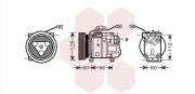 2700K202 Kompresor, klimatizace VAN WEZEL