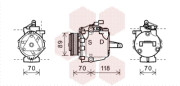 3200K224 kompresor klimatizace 1.1i. 1.3i, 1.5i 3200K224 VAN WEZEL