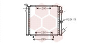 43002377 Chladič, chlazení motoru VAN WEZEL