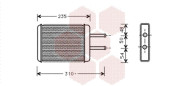 82006069 radiátor topení 2.0 i 16V (±AUT±AC) [195*147*42] 82006069 VAN WEZEL