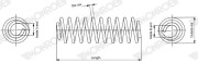 SP4089 Pružina podvozku MONROE ORIGINAL (Gas Technology) MONROE