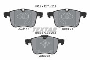 2022401 Sada brzdových destiček, kotoučová brzda epad TEXTAR