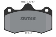 2034503 Sada brzdových destiček, kotoučová brzda TEXTAR