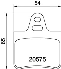 2057504 Sada brzdových destiček, kotoučová brzda TEXTAR