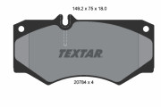 2078401 Sada brzdových destiček, kotoučová brzda epad TEXTAR