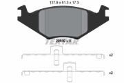 89001300 Souprava brzd, kotoučová brzda BrakeBox, Pad and Disc Kit TEXTAR