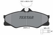 2097904 Sada brzdových destiček, kotoučová brzda TEXTAR