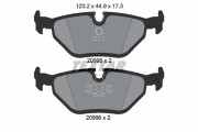 2099501 Sada brzdových destiček, kotoučová brzda epad TEXTAR