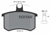 2114401 Sada brzdových destiček, kotoučová brzda epad TEXTAR