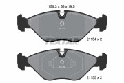 2115402 Sada brzdových destiček, kotoučová brzda epad TEXTAR