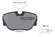2117302 Sada brzdových destiček, kotoučová brzda epad TEXTAR