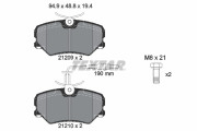 89010400 Souprava brzd, kotoučová brzda BrakeBox, Pad and Disc Kit TEXTAR