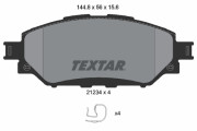 2123401 Sada brzdových destiček, kotoučová brzda TEXTAR