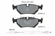 2127501 Sada brzdových destiček, kotoučová brzda epad TEXTAR