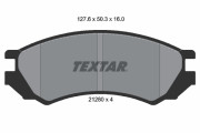 2128002 Sada brzdových destiček, kotoučová brzda TEXTAR