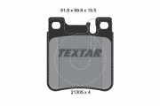 2130581 Sada brzdových destiček, kotoučová brzda Lightweight Technology TEXTAR