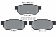 2131201 Sada brzdových destiček, kotoučová brzda TEXTAR