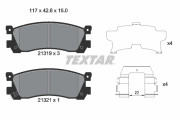 2131903 Sada brzdových destiček, kotoučová brzda TEXTAR