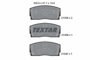 2133801 Sada brzdových destiček, kotoučová brzda TEXTAR