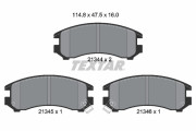 2134401 Sada brzdových destiček, kotoučová brzda TEXTAR