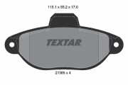 2136502 Sada brzdových destiček, kotoučová brzda epad TEXTAR