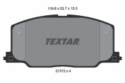 2137201 Sada brzdových destiček, kotoučová brzda TEXTAR