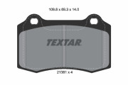 2138104 Sada brzdových destiček, kotoučová brzda epad TEXTAR