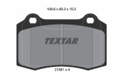 2138102 Sada brzdových destiček, kotoučová brzda epad TEXTAR