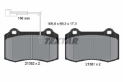 2138201 Sada brzdových destiček, kotoučová brzda epad TEXTAR