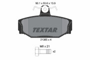 2138501 Sada brzdových destiček, kotoučová brzda epad TEXTAR